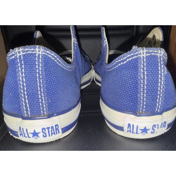 Vintage Converse Chuck Taylor All Star Blue Slip-On Canvas Shoes Men’s 11 - Picture 4 of 9